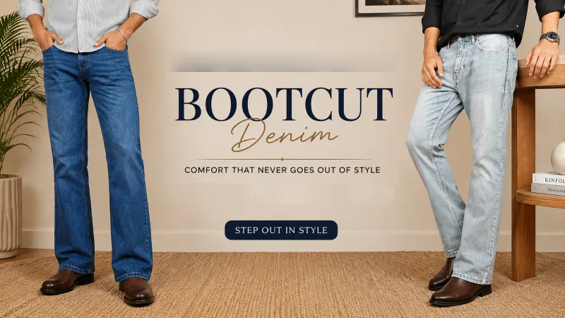 Bootcut denim, built for everyday comfort.