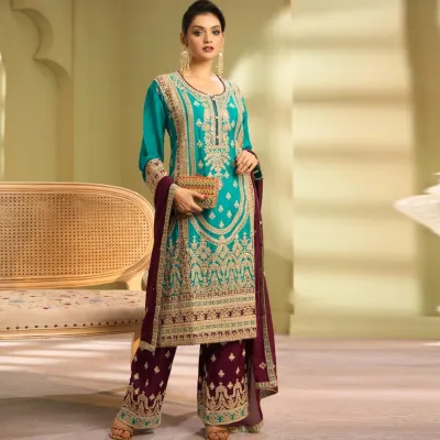 Elegant Embroidered Women’s Salwar Kameez Set