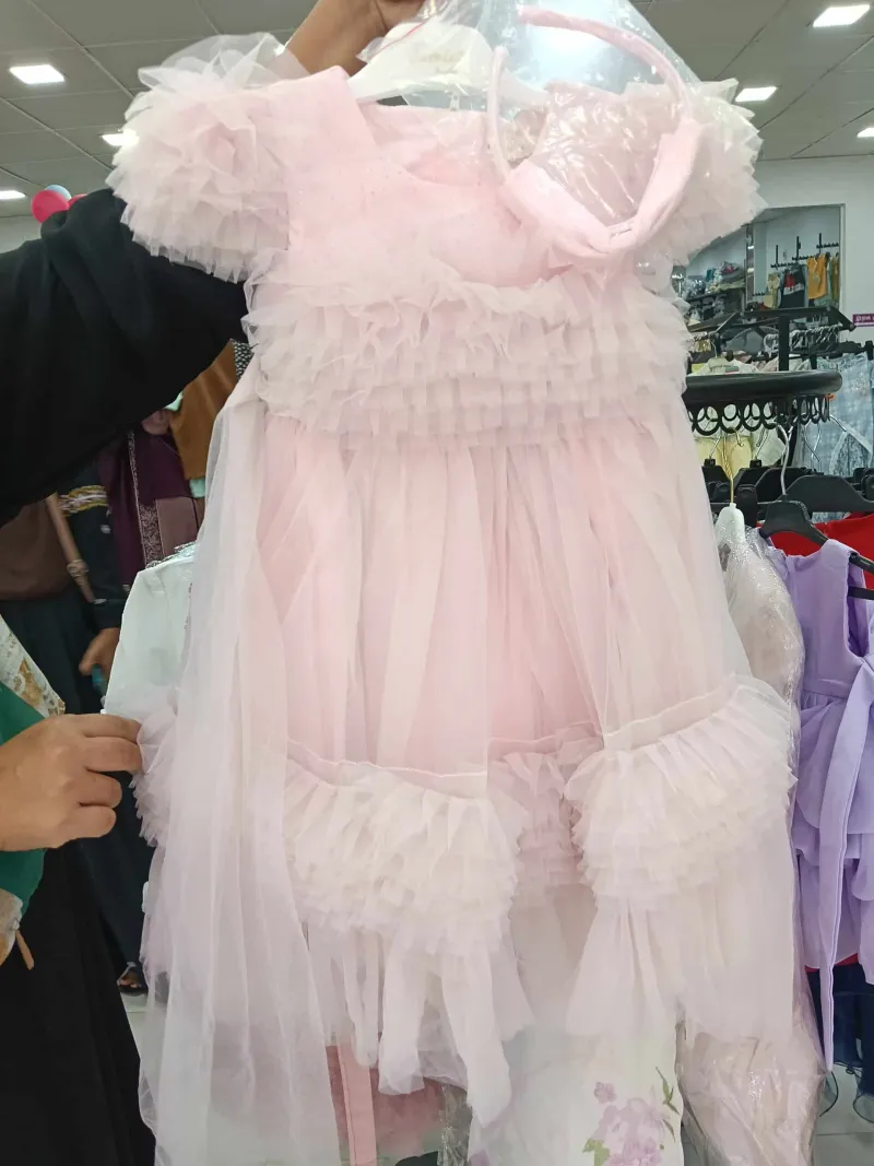 Premium Baby Pink Party Dress