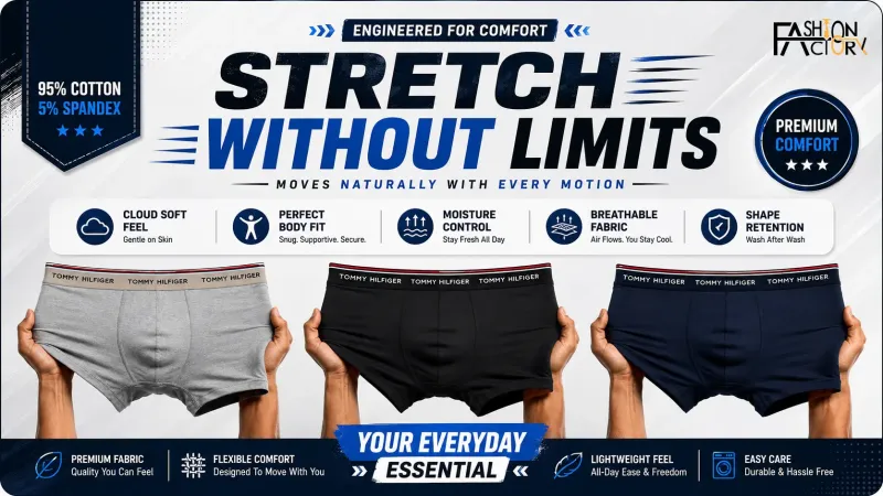 Premium Export Quality Boxer 1BOX ( 3 pcs )